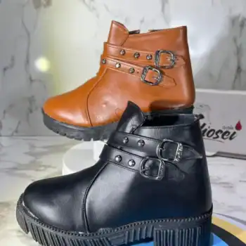 بوط جلد 2 ابزيم