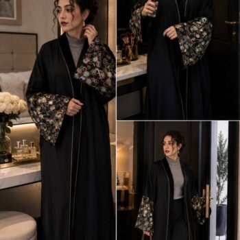 عبايه اسود دواير A8